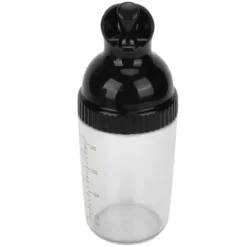 Vispar & Shakers För Salladsdressing-200ml salladsdressingshaker BPA-fri förhindrar läckage salladsdressingburk med lock för kök svart