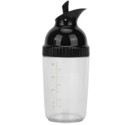 Vispar & Shakers För Salladsdressing-200ml salladsdressingshaker BPA-fri förhindrar läckage salladsdressingburk med lock för kök svart