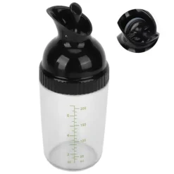 Vispar & Shakers För Salladsdressing-200ml salladsdressingshaker BPA-fri förhindrar läckage salladsdressingburk med lock för kök svart