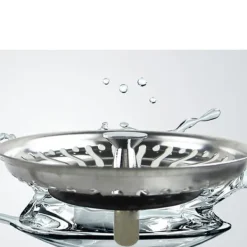 Silar-84mm Rostfritt Stål Diskbänkssil - Perfekt Diskbänkstillbehör, Kompatibelt med Standard Diskbänkar