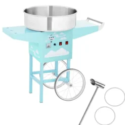 Maskiner För Spunnet Socker-Mobil sockervaddsmaskin, turkos, diameter. 520 mm skålar + sockermått