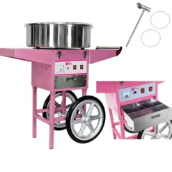 Maskiner För Spunnet Socker-Mobil sockervaddsmaskin utan kåpa på hjul