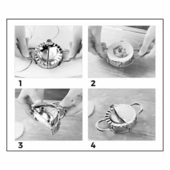 Moule Pâtés en croûte - Quttin - 9,5 cm - Rostfritt stål - Silverfärgad - Modern