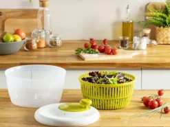 MOULINEX CLASSIC Salladscentrifug 5 L (5/7 pers), Tillverkad i Frankrike, Diskmaskinssäker