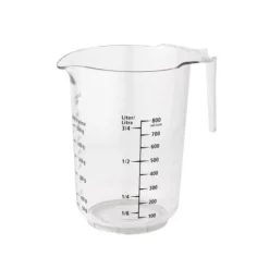 Mått & Måttskedar-Mätkanna 1 liter i plast Fackelmann