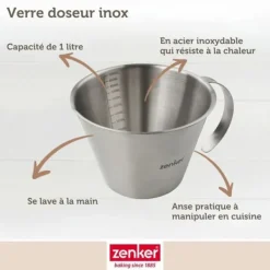 Mått & Måttskedar-Måttglas 1 liter Zenker Smart Pastry