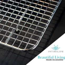 Avsvalningsgaller-Multifunktionell kylhylla i rostfritt stål Bakhylla i silver med storleken 42 x 29.5 cm - För att baka grilla och svalna