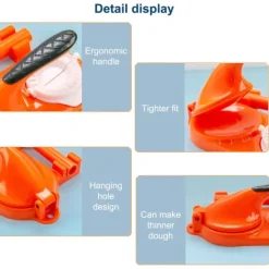 Pressar-Multifunktionell tryckknödelinpackningsmaskin Köksmanuell dumplinginpackningsmaskin