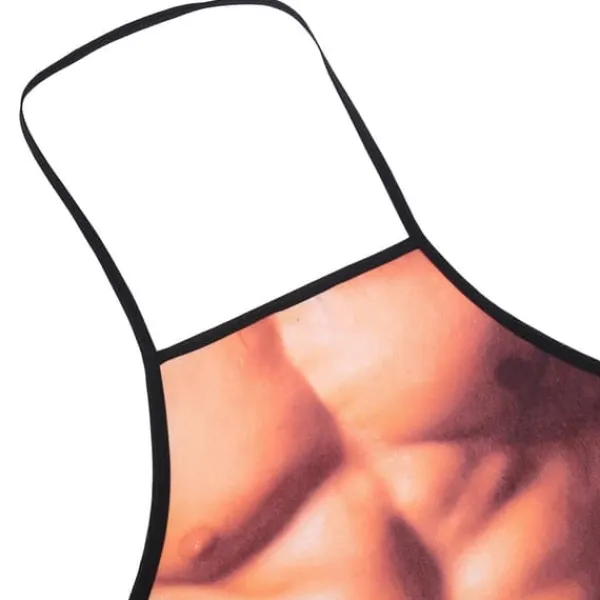 Förkläden-Muscle Man 3D Roligt vattentätt matlagningsförkläde