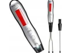 Matlagningstermometrar-NAVA Digital kökstermometer med gaffel och spett ACER 38,5 cm