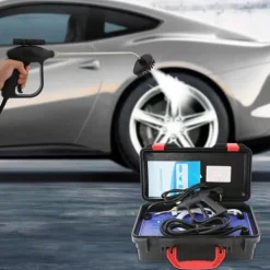 Ångrengörare - Ångtvätt - 3000 W 220 V - ABS och rostfritt stål - För fett/fläckar/damm/smuts - Svart