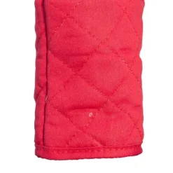 Grytlappar & Grillvantar-NICOLE RED grytvante- och grytlappset i hellång modell, 100 % bomull med neopren, tjock röd