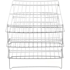 3-nivåers kylgaller hopfällbara ben för kakor, tårtor, kök, bakning, grillverktyg