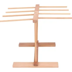 Diskställ & Torkställ-Nudeltorkställ i trä 15,4 X 8,7 X 11,8 tum hopfällbart Förhindra halka Pasta torkställ för hemmet