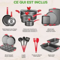 NutriChef Non-stick köksredskap 21 delar