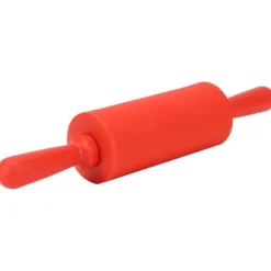 Kavlar-Ny Non-stick Silikonkavel Degrulle Bakverktyg med Plasthandtag Röd