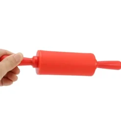 Kavlar-Ny Non-stick Silikonkavel Degrulle Bakverktyg med Plasthandtag Röd