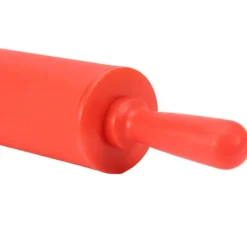 Kavlar-Ny Non-stick Silikonkavel Degrulle Bakverktyg med Plasthandtag Röd