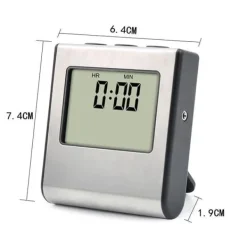 Matlagningstermometrar-OBOSOE Digital Ugnstermometer / Stektermometer med Timer och Ljudsignal – LCD Kötttermometer för Grill, Ugn och Rökning