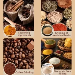 Kaffemaskiner & Espresso-OBOSOE Elektrisk Multifunktionell Kvarn / Kaffekvarn med 4-Bladig Stålkniv – Mal Kaffebönor, Kryddor & Ingredienser