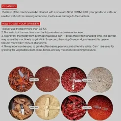 Kaffemaskiner & Espresso-OBOSOE Elektrisk Multifunktionell Kvarn / Kaffekvarn med 4-Bladig Stålkniv – Mal Kaffebönor, Kryddor & Ingredienser