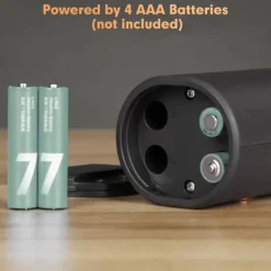 OBOSOE Elektrisk Pepparkvarn Set av 2 - Justerbar Malningsgrad, LED-belysning, inklusive Ställ och Borste