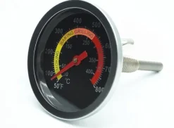 OBOSOE Grilltermometer i Rostfritt Stål – Temperaturmätare för Utegrill och Rökarugn