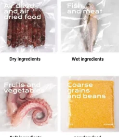 Vakuumförpackare-OBOSOE 5-i-1 Vakuumförpackare & Värmeförseglare – Vacuum Sealer för Torr och Fuktig Matförvaring