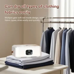 Torkskåp-OBOSOE Mini klädtorkare 3-i-1 – För små utrymmen som lägenheter, studentrum och husvagnar, med timerfunktion, perfekt jul- och Halloweenpresent