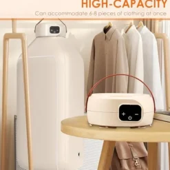 OBOSOE Mini klädtorktumlare för små utrymmen – Hopfällbar och smart med timer, idealisk för underkläder och barnkläder