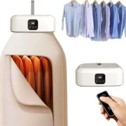 Torkskåp-OBOSOE Mini torktumlare för kläder med timer (480 min) – Snabbtorkande, perfekt för studentrum och små utrymmen