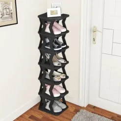 Kläd- & Garderobsförvaring-OBOSOE Multi Tier Shoe Rack, Utrymsbesparande skolagring, Sko rack arrangöre, Avtagbar skohållare, Ingång skolagring för ingångsdörr
