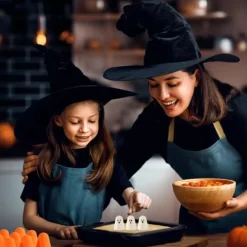 Isformar-OBOSOE 2-Pack Halloween Silikonform, 3D Spökform, Non-stick Chokladformar med 9 Hål för Gelé, Gummy, Pudding