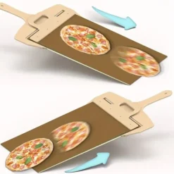 Pizzaspadar-OBOSOE Pizzaspade - Non-Stick Yta, Lång Handtag, Lätt att Glida in i Ugnen, Perfekt för Överföring av Pizza, Diskmaskinsäkert
