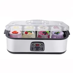 Yogurtmaskiner-OBOSOE Probiotisk Yoghurt – Yoghurtmaskin med justerbar temperatur och tid, skapa miljarder av levande probiotika för tarmhälsa