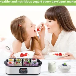 Yogurtmaskiner-OBOSOE Probiotisk Yoghurt – Yoghurtmaskin med justerbar temperatur och tid, skapa miljarder av levande probiotika för tarmhälsa