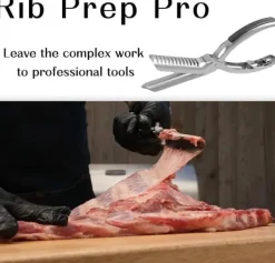 OBOSOE Rostfritt Stål Revbensskinnare - Membranavlägsnare för BBQ-entusiaster & Kockar Med Bågklämma & Anti-Slip Grepp - Ta Enkelt Bort Revbensmembran | CDON