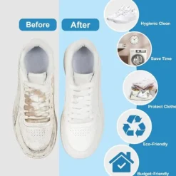 Tvättutrustning-OBOSOE Tvättväska för Skor – Tvättpåse med dragkedja-360-graders heltäckande rengöring