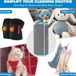 Tvättutrustning-OBOSOE Tvättväska för Skor – Tvättpåse med dragkedja-360-graders heltäckande rengöring