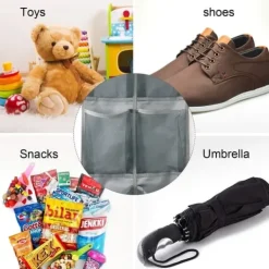 Kläd- & Garderobsförvaring-OBOSOE Väggmonterad Skoställ / Förvaringsväska – 2-Pack, 6 Fack, Hängande Förvaring för Skor