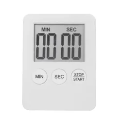 Äggklockor-OBOSOE Vit stor skärm kökstimer, digital display, stoppur timer, hushållens nödvändiga verktyg