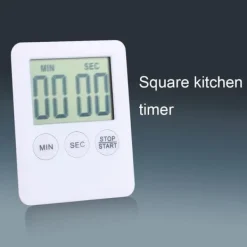 Äggklockor-OBOSOE Vit stor skärm kökstimer, digital display, stoppur timer, hushållens nödvändiga verktyg