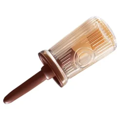 Bakpenslar-Oljeborste Högtemperaturbeständig livsmedelsklassad silikonbakelse Tråcklingsborste med röd flaska