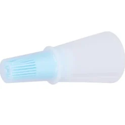 Bakpenslar-Oljeborste Silikon Multifunktionell Sås Grilloljeborste med Transparent Flasklock Köksverktyg Blå