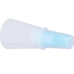 Bakpenslar-Oljeborste Silikon Multifunktionell Sås Grilloljeborste med Transparent Flasklock Köksverktyg Blå