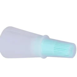 Bakpenslar-Oljeborste Silikon Multifunktionell Såsgrill Oljeborste med Transparent Flasklock Köksverktyg Grön