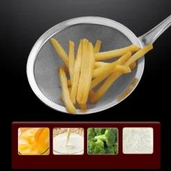 Silar-Oljesil i rostfritt stål Hållbar multifunktionell finmaskig mjölsaftfilter sked Köksredskap för matlagning