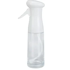 Oljesprayflaska - 300 ml, högtryck, ergonomiskt handtag, BBQ-bakning - vit