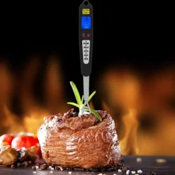 Omedelbar läsning Dual Probe LED Display Digital kött BBQ termometer matlagningsgaffel