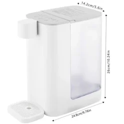 Vattenkylare-Omedelbar Varmvatten Dispenser, 5 Temperaturinställningar, Snabbkokning,VIT